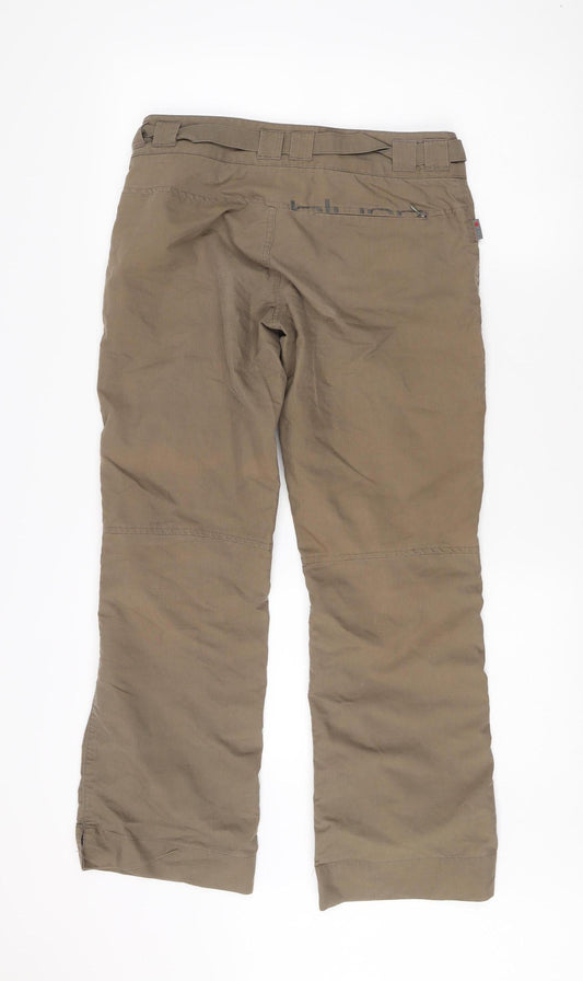Blurr Women’s Brown XS Cotton-Nylon Belted Trousers