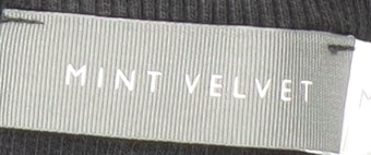 Mint Velvet Black Women's Long Sleeve Top M