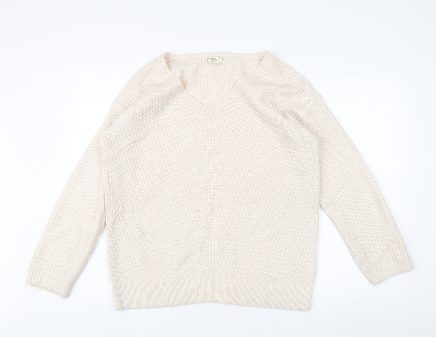 Fat Face Women's Ivory Knit Pullover Jumper Size 12