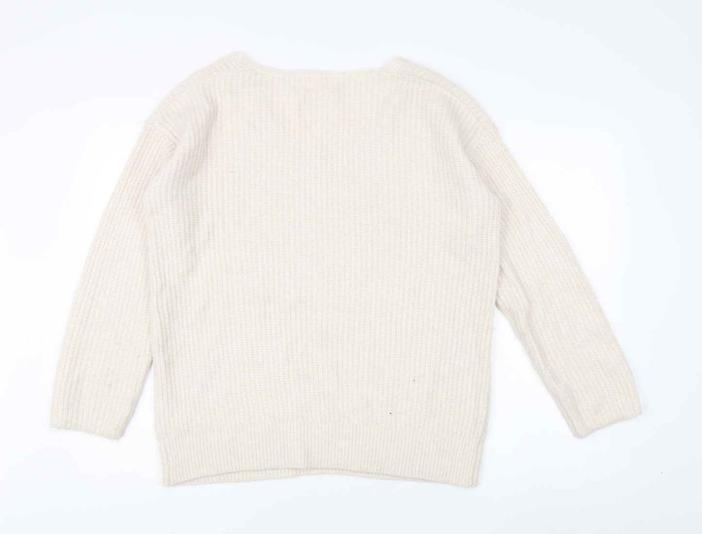 Fat Face Women's Ivory Knit Pullover Jumper Size 12