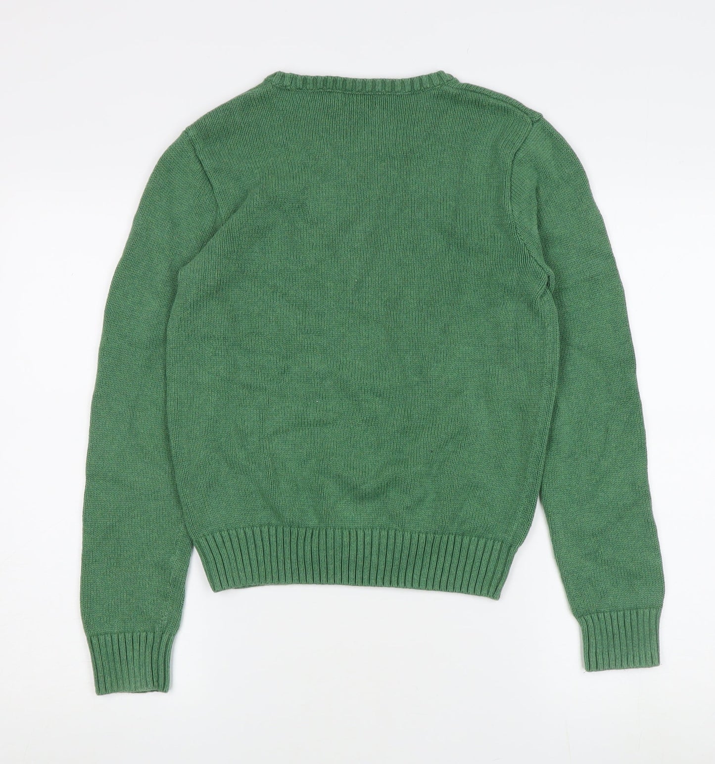 Polo Ralph Lauren Women's Green Pullover Jumper, M