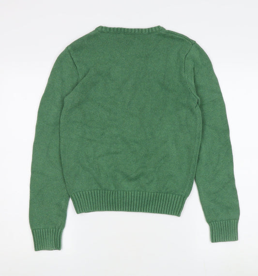 Polo Ralph Lauren Women's Green Pullover Jumper, M
