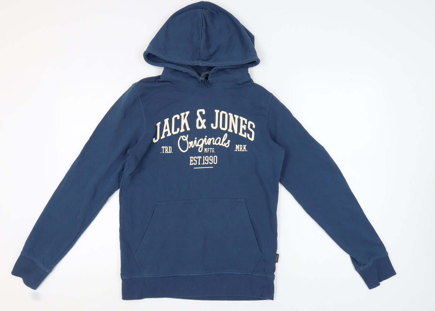 Jack & Jones Men's Blue Hoodie, M, Pullover Style