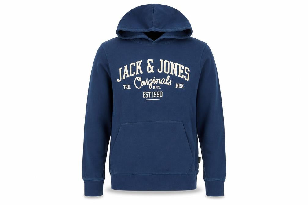 Mens UK M Regular JACK & JONES Blue Pullover Hoodie