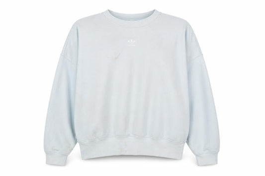 Womens UK 16 Relaxed adidas Blue Pullover Sweatshirt