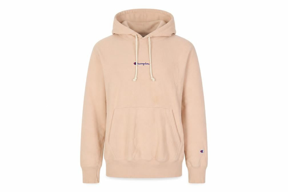 Champion Womens Beige Pullover Hoodie Medium