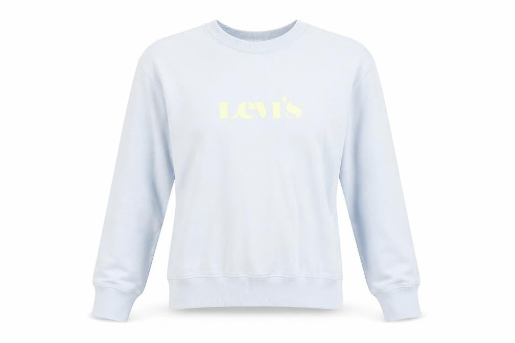 Womens UK S Relaxed Levi's Blue Pullover Sweatshirt