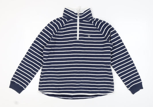 Crew Clothing Women's Blue Striped Sweatshirt Size 14