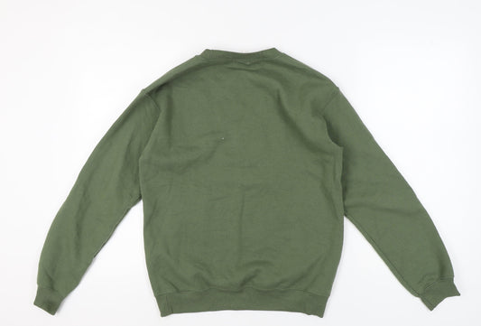 G&G Men's Green Pullover Sweatshirt S Logo