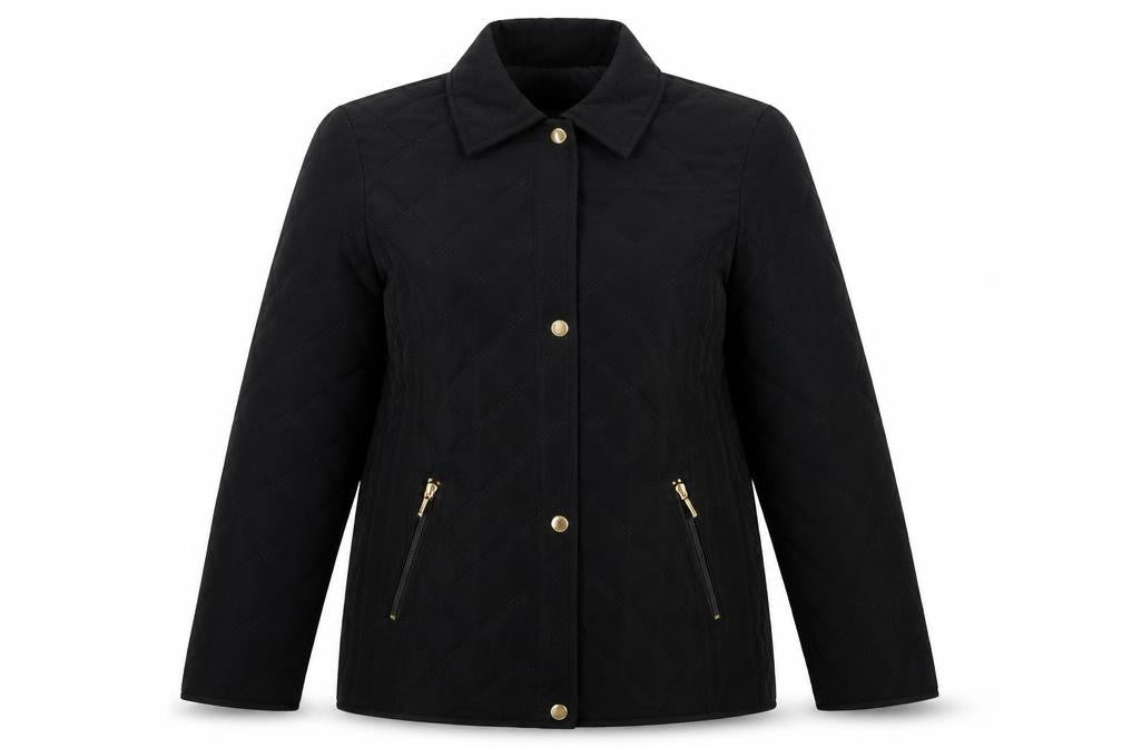 Liz Claiborne Women's Black Quilted Jacket M