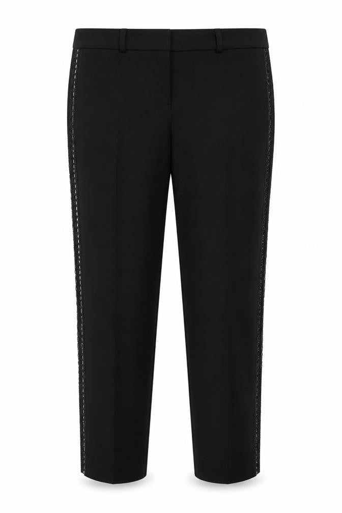 Front view of Kaleidoscope Women's Black Skinny Trousers UK 10