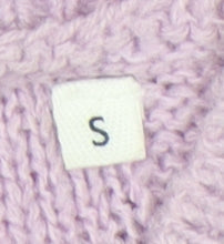 AND/OR Women's Purple Cable-Knit Cardigan