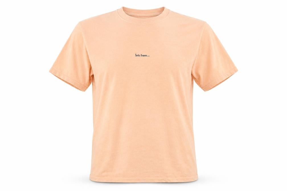 iets frans Men's Beige Crew Neck T-Shirt, Size S