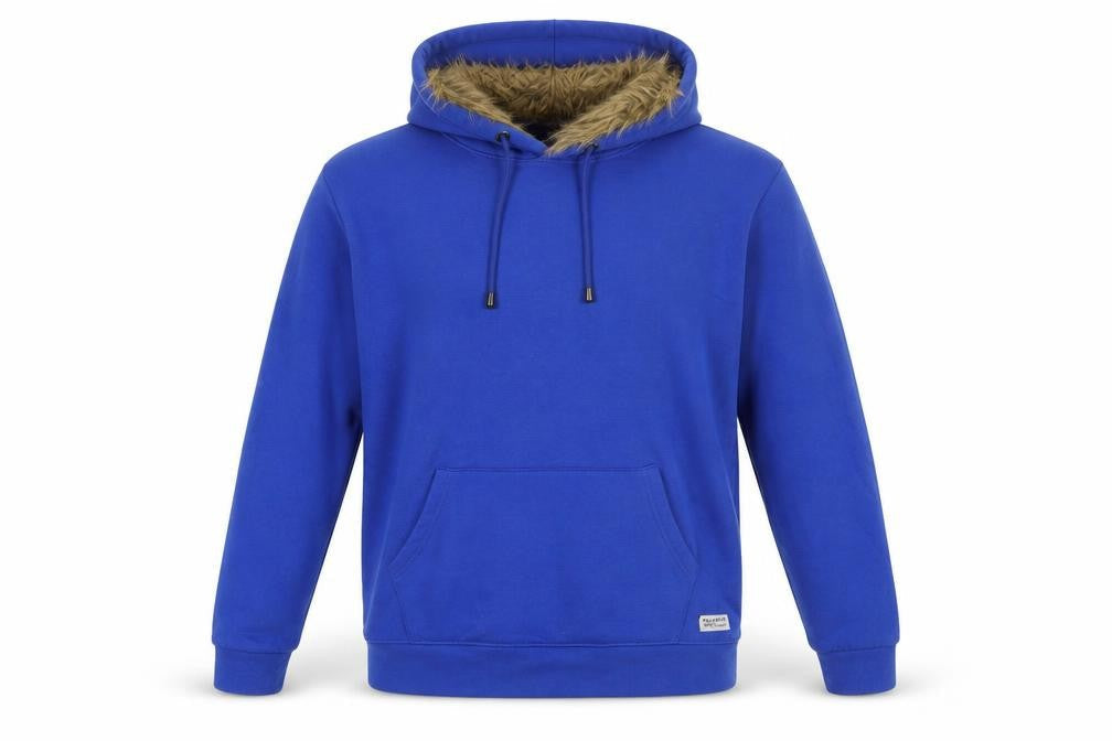 Pull & Bear Men's Blue Pullover Hoodie, Size S, Winter