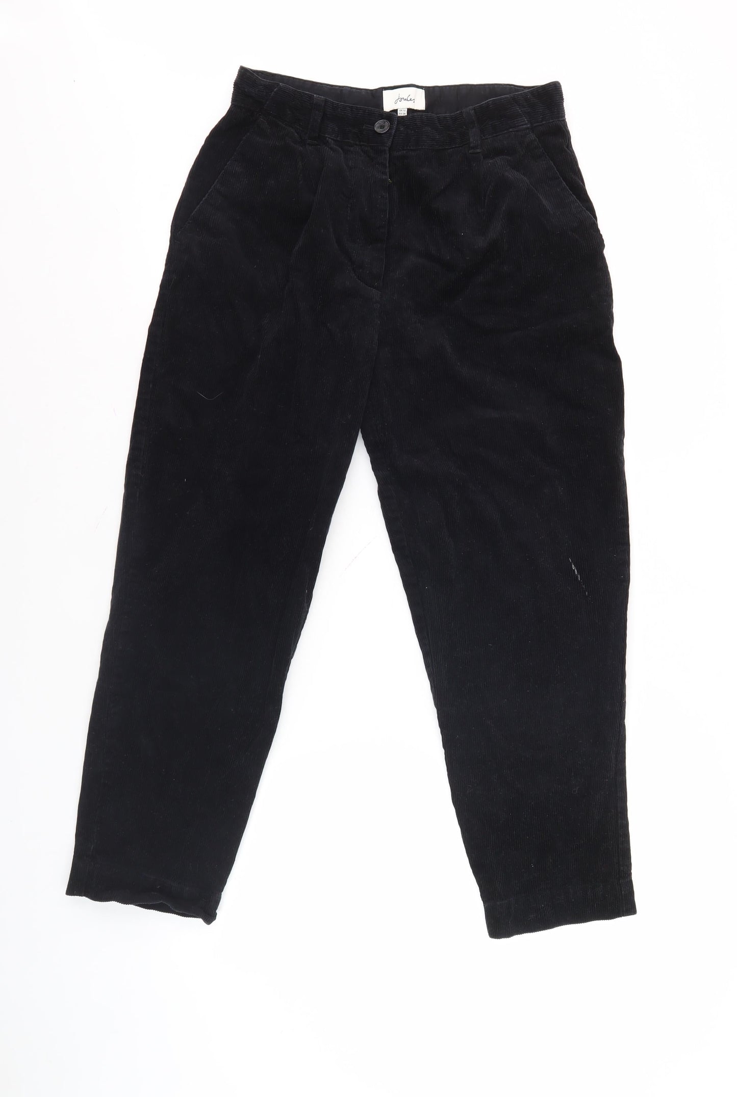 Joules Women's Black Corduroy Trousers Size 10
