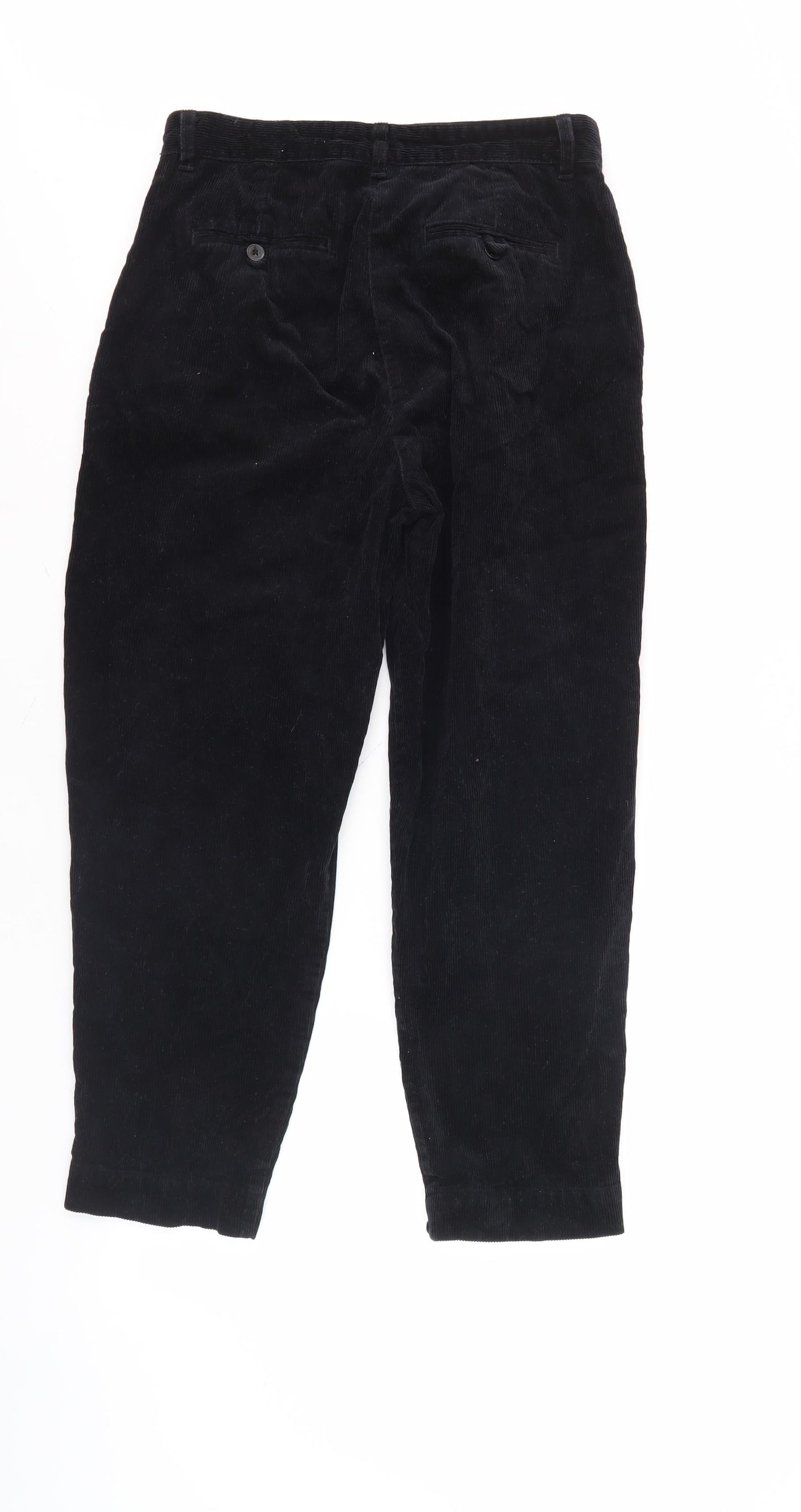 Joules Women's Black Corduroy Trousers Size 10