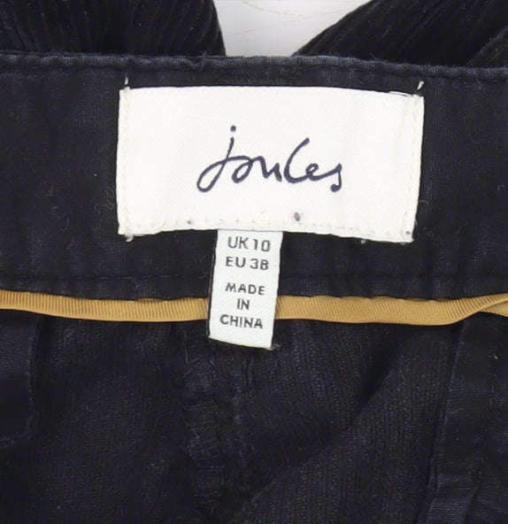 Joules Women's Black Corduroy Trousers Size 10
