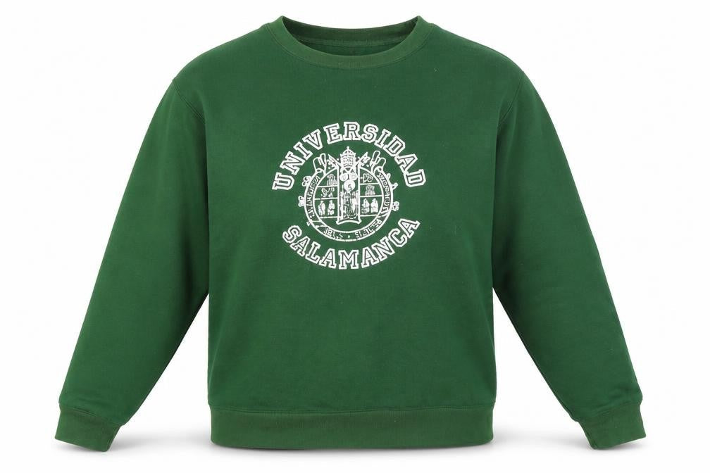 Valento Womens Green Sweatshirt M Graphic Print Pullover