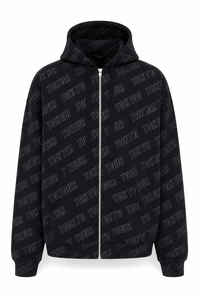Motel Rocks Men's Black Hooded Jacket, Size L - City Style