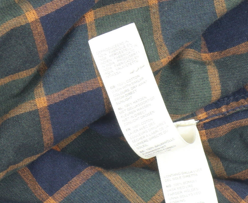 Fat Face Women's Plaid Shirt Dress, Multicoloured, Size 12