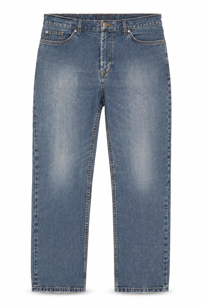 Marks and Spencer Men's Blue Straight Jeans, L