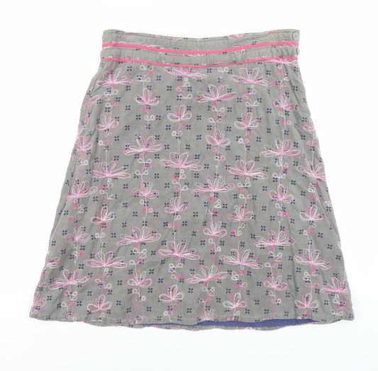 White Stuff Women's Multicoloured A-Line Skirt Size 10