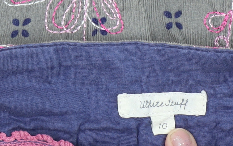 White Stuff Women's Multicoloured A-Line Skirt Size 10
