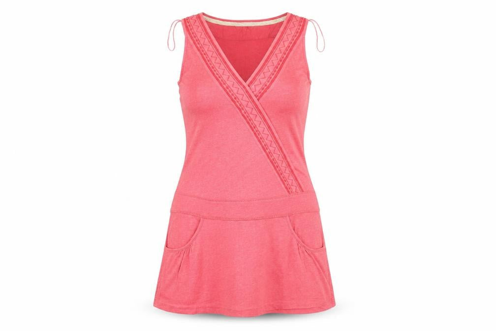 FatFace Women's Pink Sleeveless V-Neck Dress Size 10