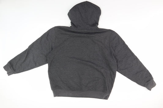 Lonsdale Men's Black Hoodie Large Pullover with Logo