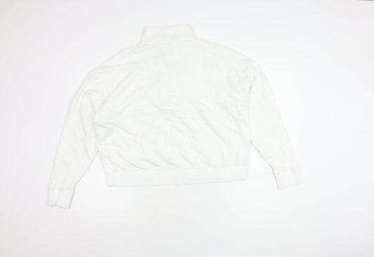 Aerie Women's White Henley Sweatshirt, Size S, Casual