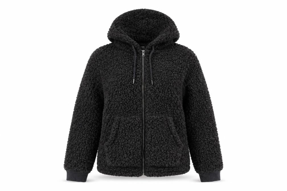 Next Women's Grey Hooded Fleece Jacket XS