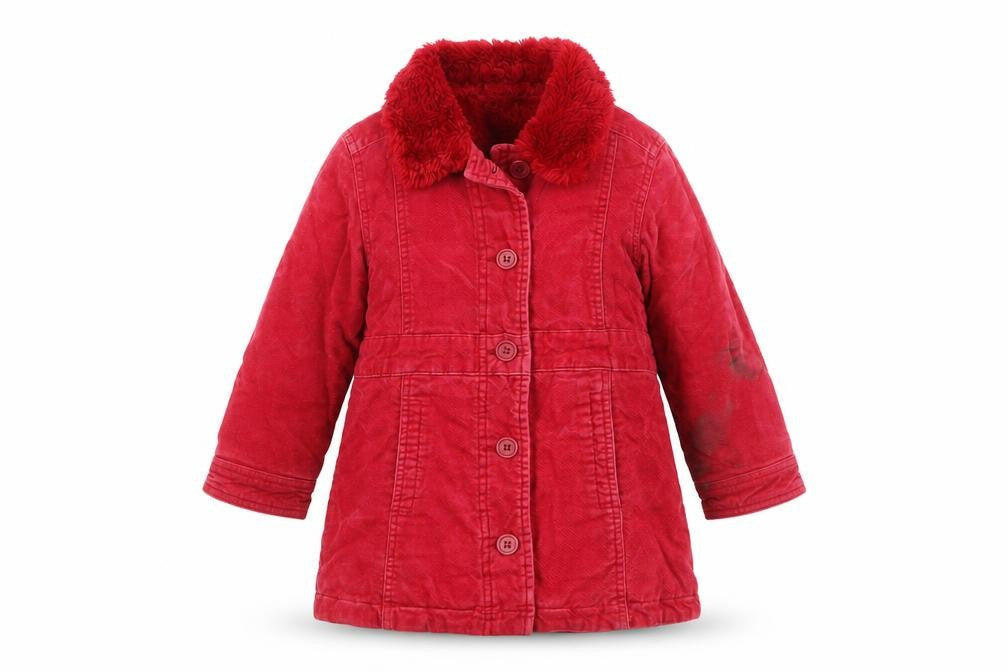 Next Girls Red Cotton Coat 3-4 Years