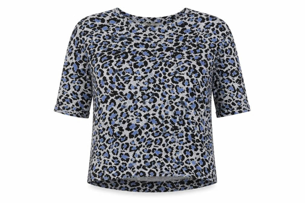 Marks and Spencer Women's Blue Leopard Print Jumper, Size 16
