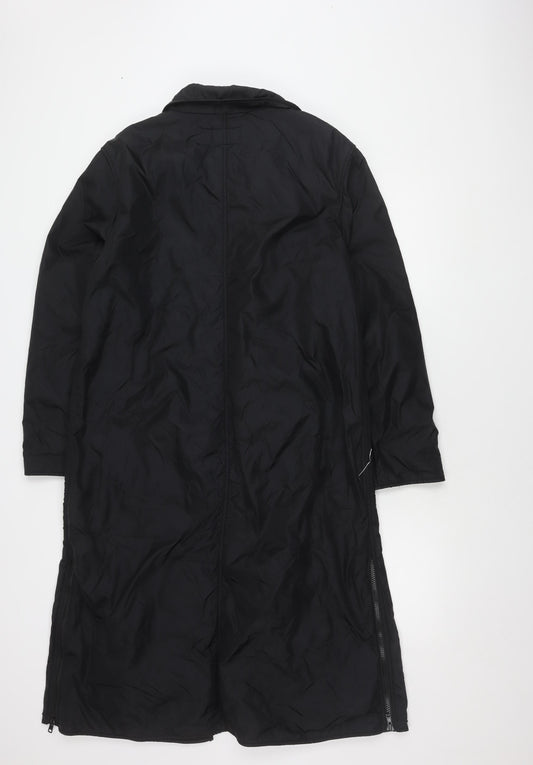 Per Una Black Women's M Long Sleeve Trench Coat