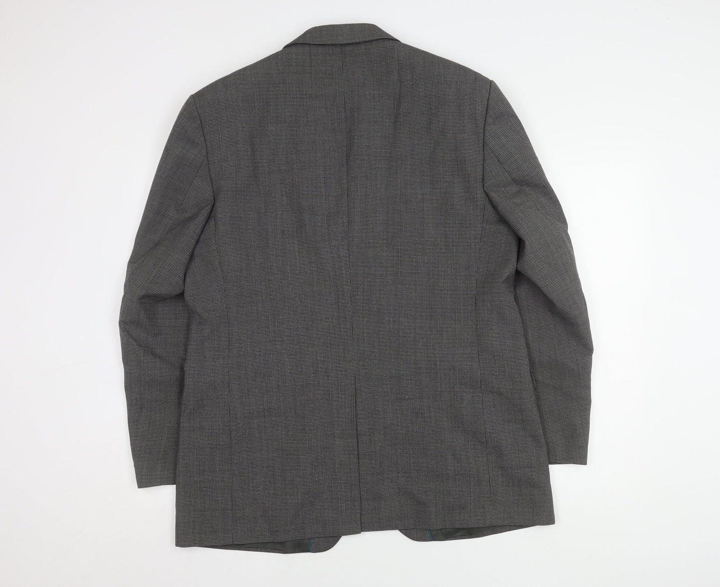 BHS Men's Grey Check Blazer, 42R, Business Jacket
