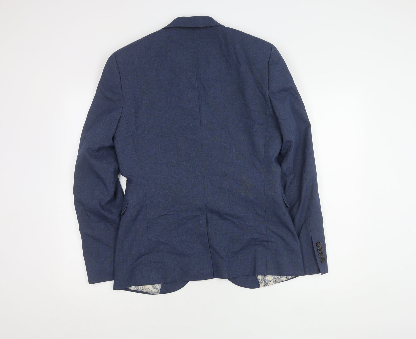 Next Men's Blue Blazer Jacket 38 Regular Fit