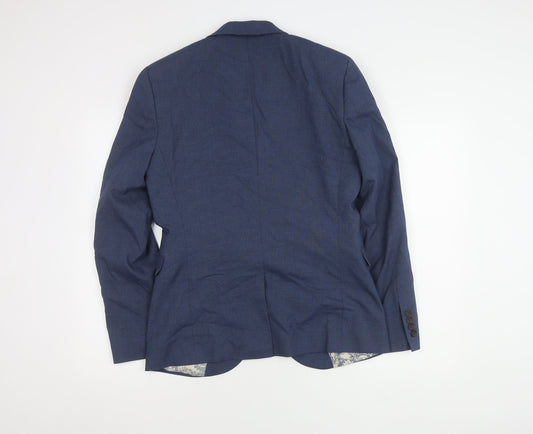 Next Men's Blue Blazer Jacket 38 Regular Fit