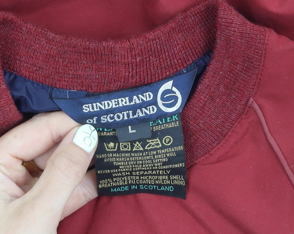 Sunderland Men's Red Pullover Sweatshirt L