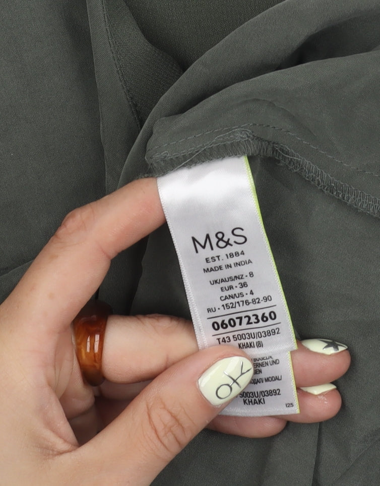 Marks and Spencer Women's Green Tank Top, Size 8