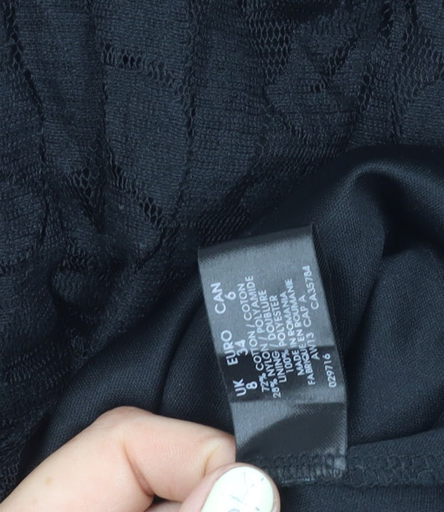 Planet Women's Black Strapless Sheath Dress Size 8