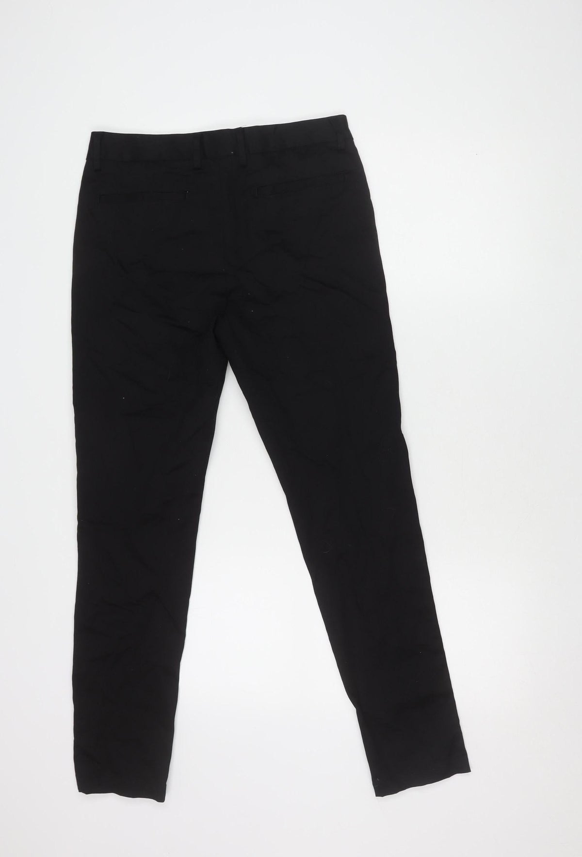 River Womens Island Black Straight Trousers Size 30