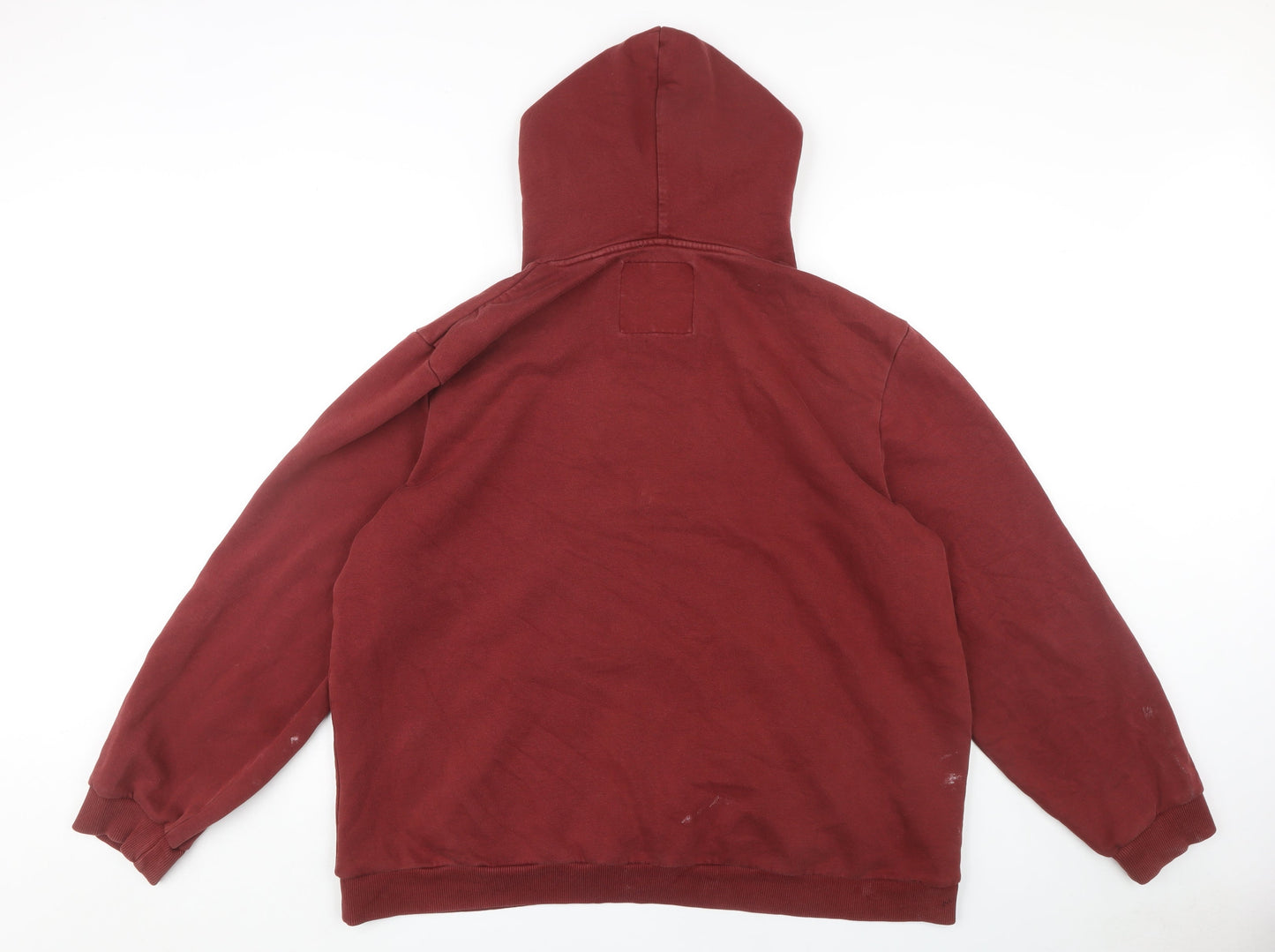 Next Men's Red XL Pullover Hoodie with Logo