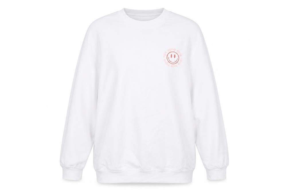 Kariban Womens White Pullover Sweatshirt L