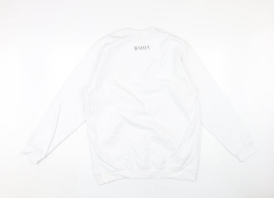 Kariban Unisex White Pullover Sweatshirt L