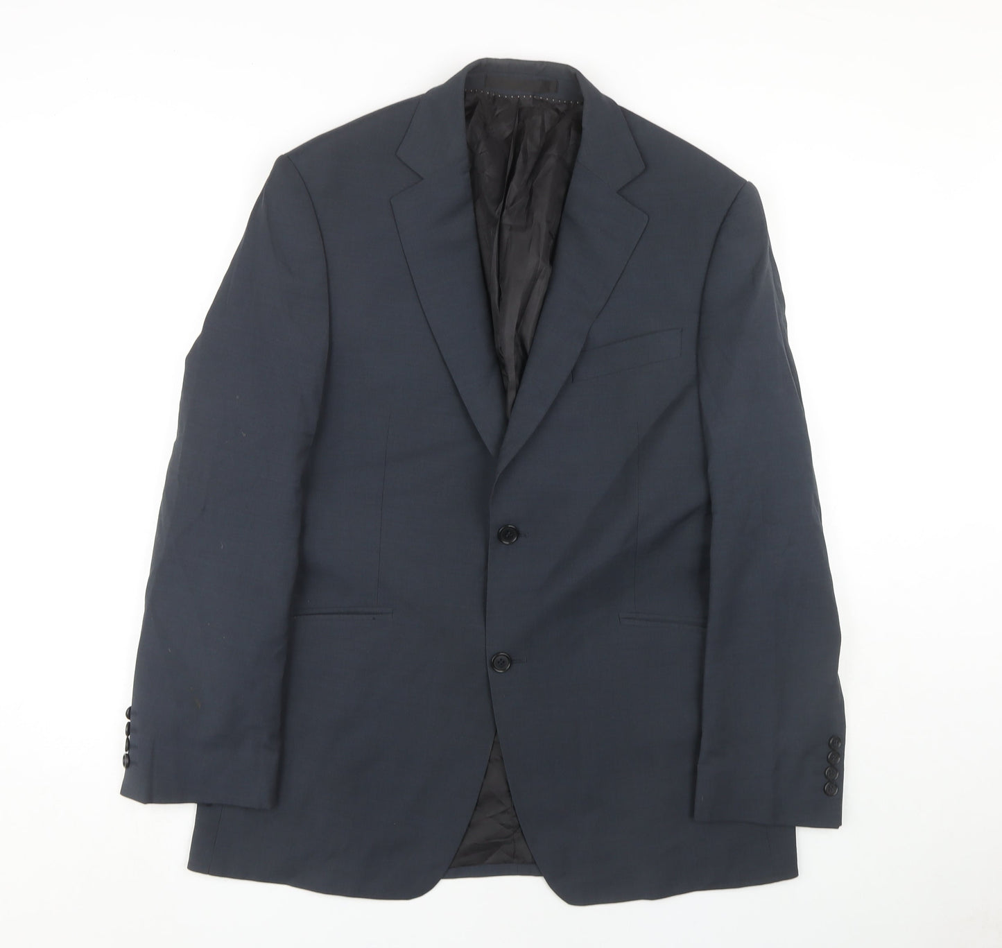 Blazer Men's Medium Grey Wool Blend Business Jacket 40R