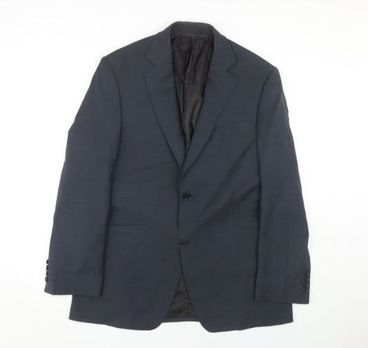 Blazer Men's Medium Grey Wool Blend Business Jacket 40R