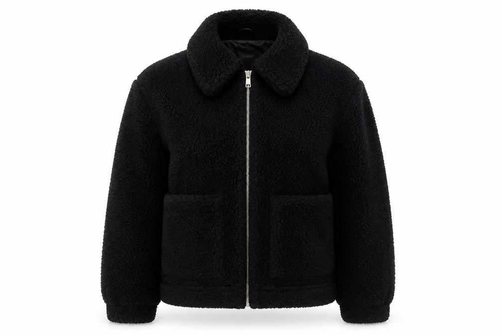 New Look Women's Black Bomber Jacket, Size M, Polyester