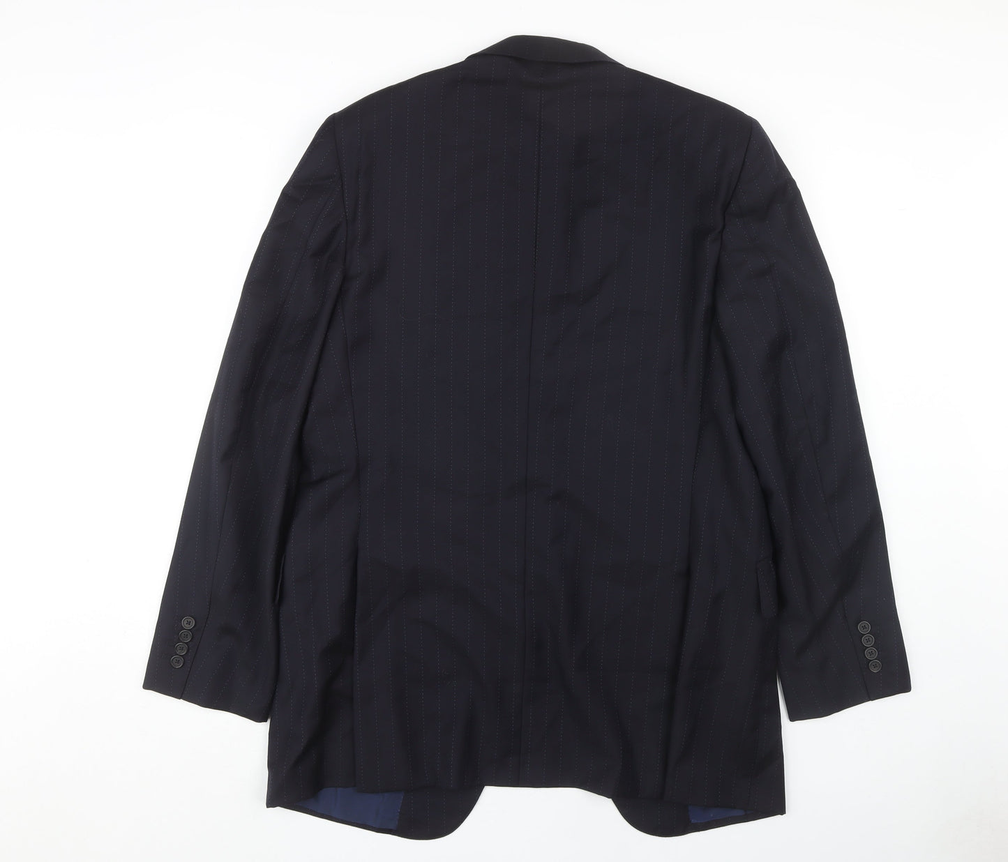 Dunhill Men's Blue Striped Suit Jacket UK 46 Regular Fit