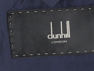 Dunhill Men's Blue Striped Suit Jacket UK 46 Regular Fit