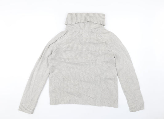 Seasalt Women's Grey Roll Neck Jumper Size 10